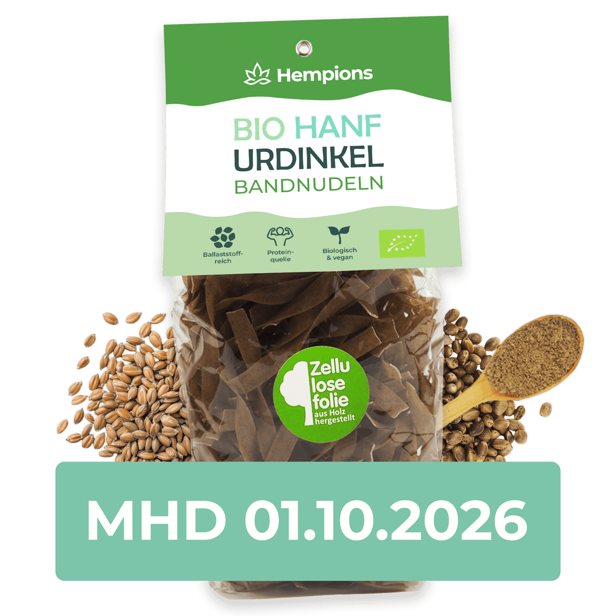 Bio Hanf Urdinkel Bandnudeln 250 g