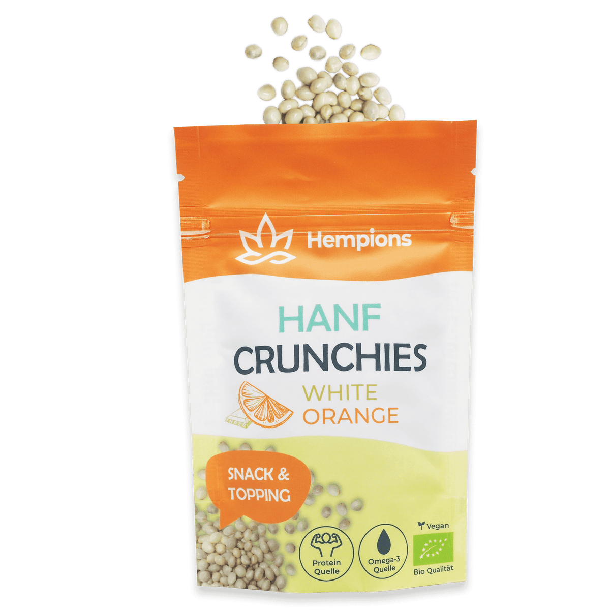 Bio Hanf Crunchies White Orange
