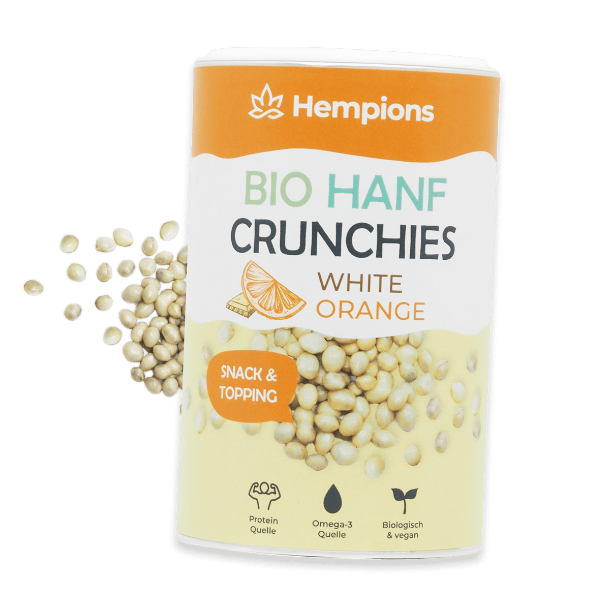 Bio Hanf Crunchies White Orange