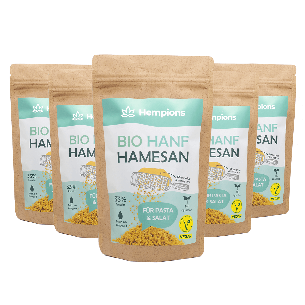Bio Hanf Hamesan – vegane Streukäse-Alternative