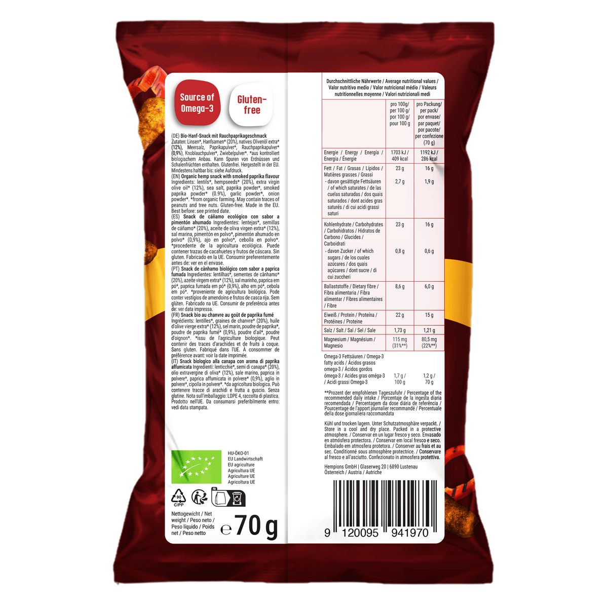 Protein Hemp Flips Smoky Paprika