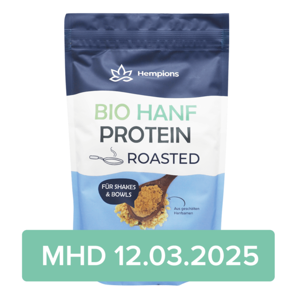 9120095940034 Hanf Protein Roasted 500g MHD 12.03.2025