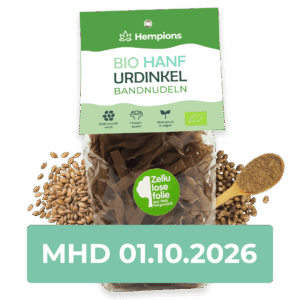 Bio Hanf Urdinkel Bandnudeln - MHD 01.10.2026