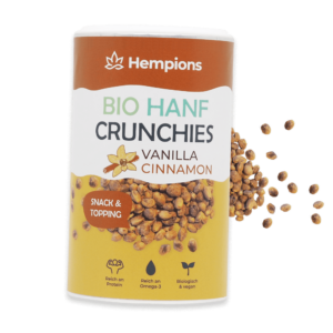 Organic hemp crunchies nature - 200 g 9 9120095940577 Organic Hemp Crunchies Vanilla Cinnamon 200g