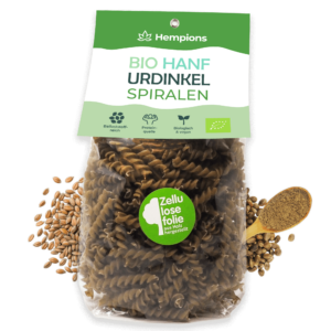9120095940843 Organic hemp spelt spirals 350g