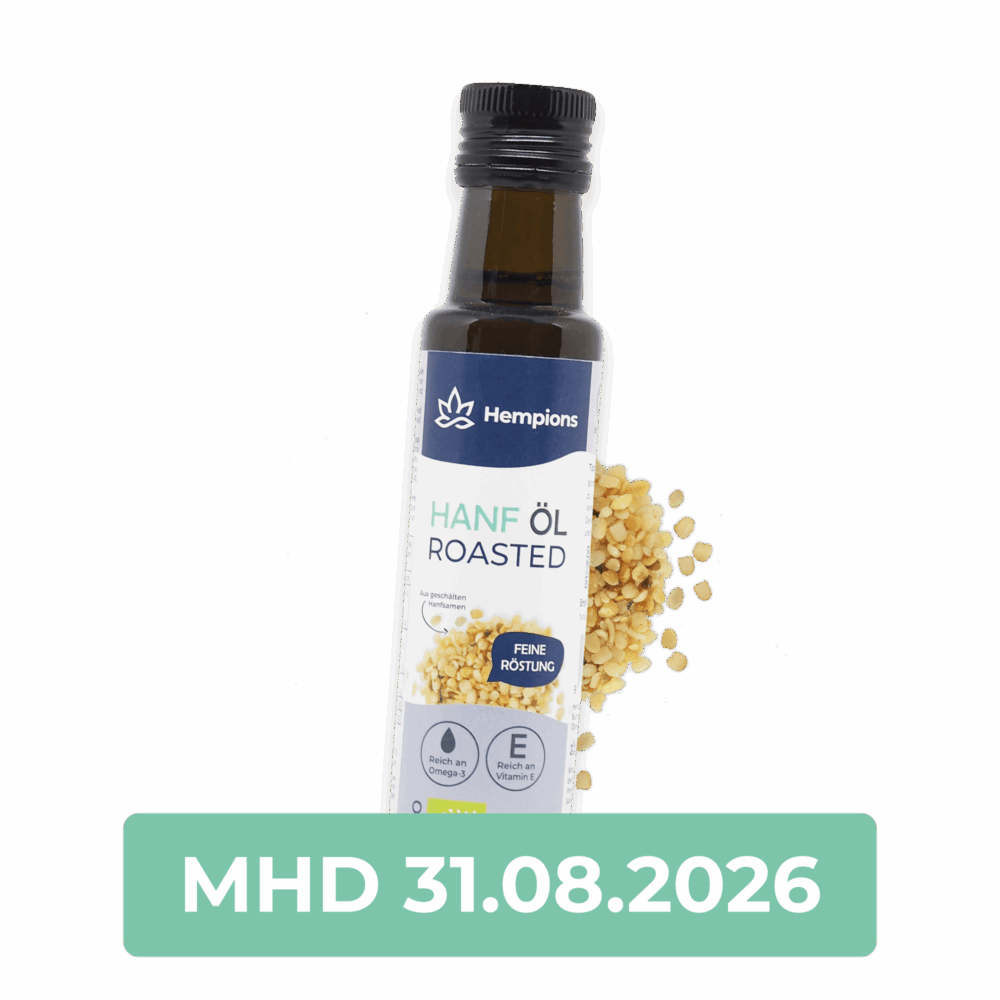 🌟 Sale 2 Bio Hanföl Roasted - 100 ml - MHD 31.08.2026