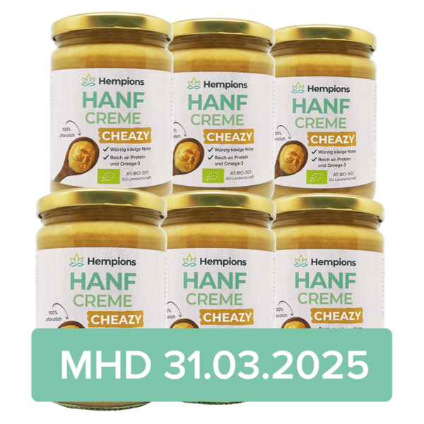 9120095941185 Hanfcreme Cheazy 6x500g MHD 31.03.2025