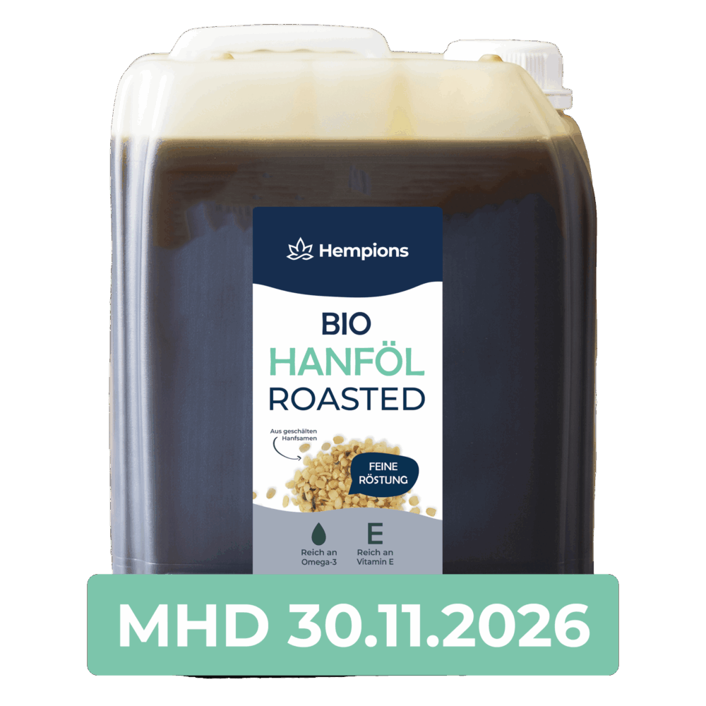 🌟 Sale 7 Bio Hanföl Roasted - 5 Liter - MHD 30.11.2026