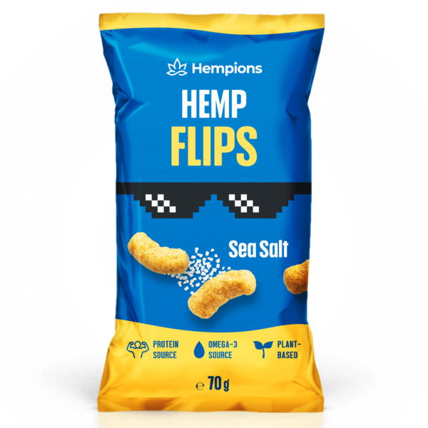 9120095941451 Bio Hemp Flips Sea Salt 70g