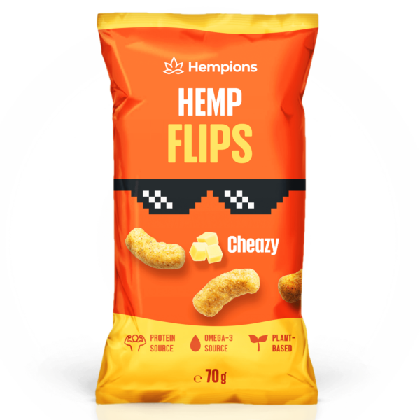 9120095941482 Organic Hemp Flips Cheazy 70g