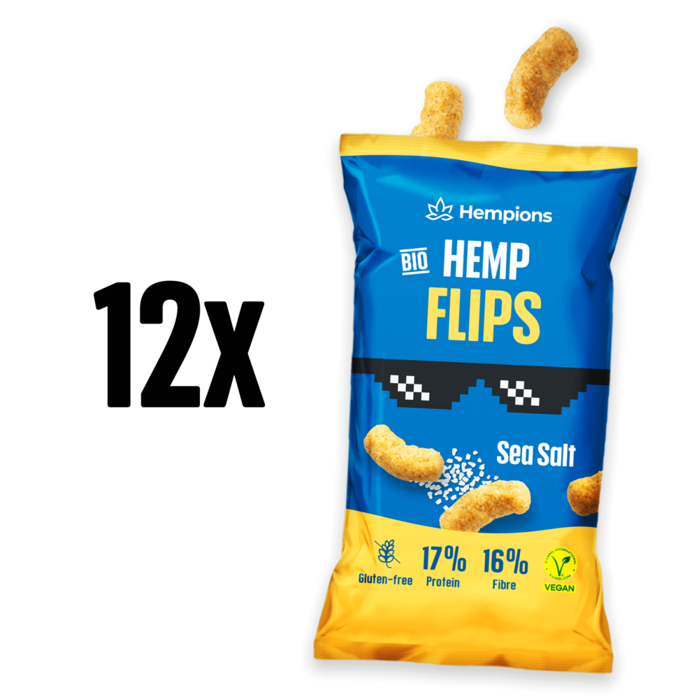 9120095941499 Organic hemp Flips Sea Salt 12x70g 2