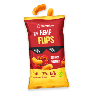 Organic Hemp Flips Smoky Paprika 5 9120095941529 Organic Hemp Flips Smoky Paprika 70g 1