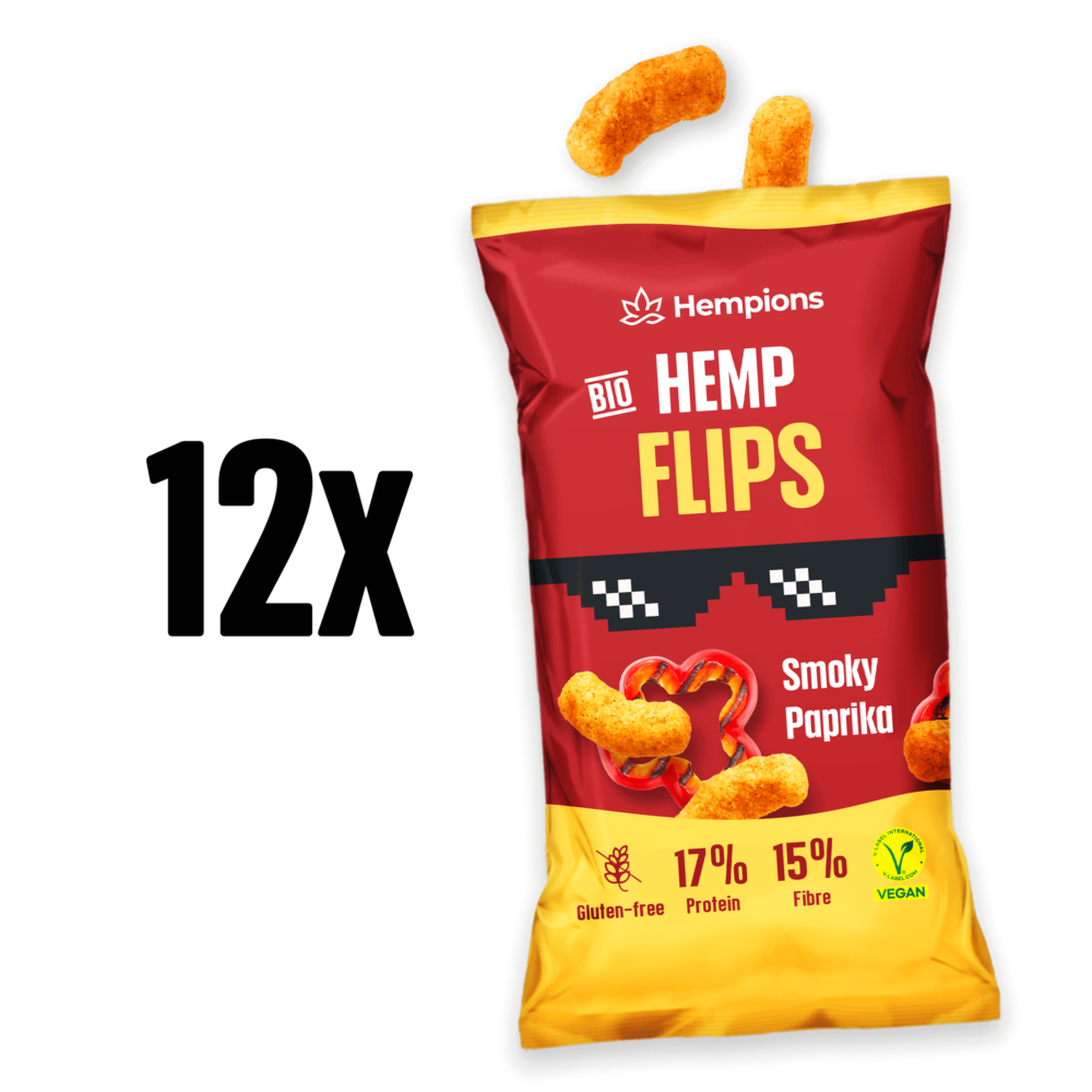 9120095941536 Organic Hemp Flips Smoky Paprika 12x70g 1
