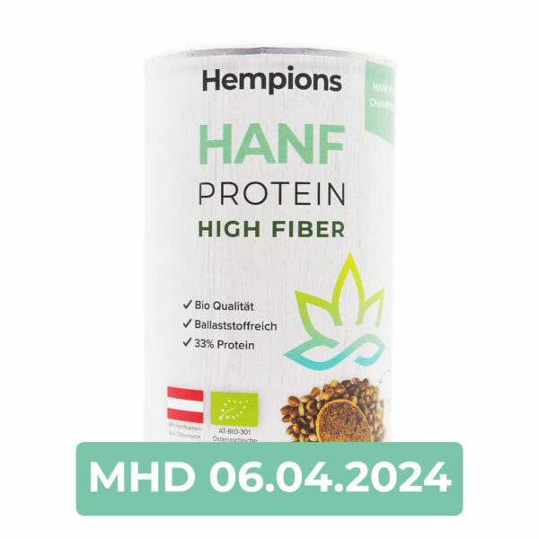 Bio Hanf Protein High Fiber 175g MHD 06.04.2024
