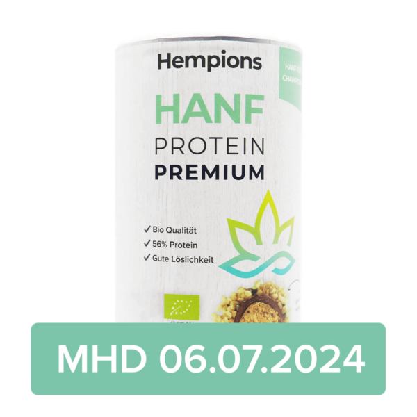 Bio Hanfprotein Premium 175g MHD 06.07.2024