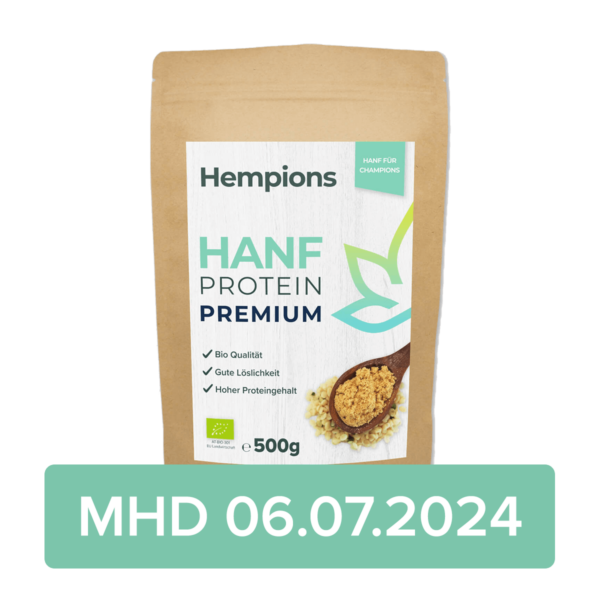 Bio Hanfprotein Premium 500g MHD 06.07.2024