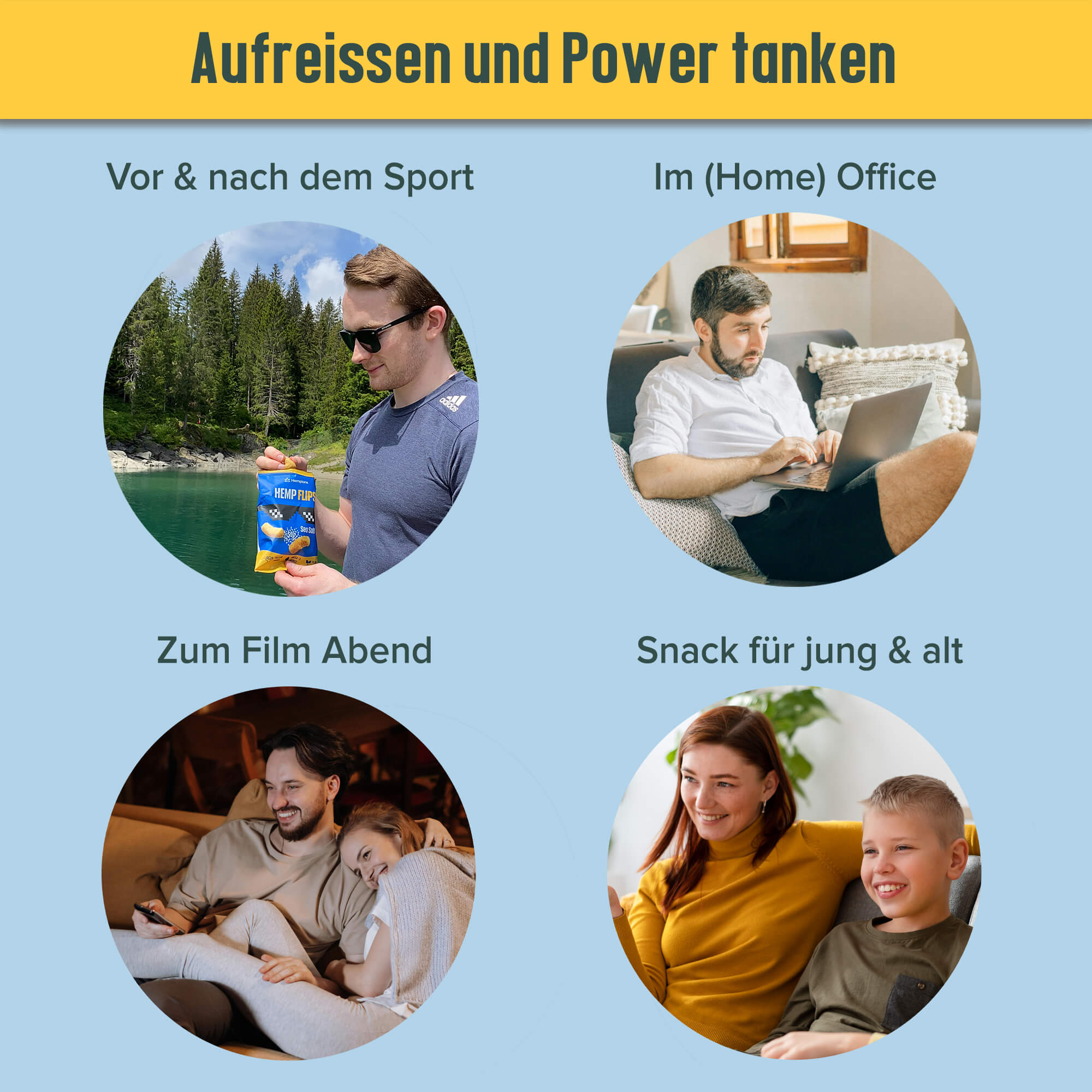 Smart Snacking Paket 2 Bio Hemp Flips Probier Paket Wann wo