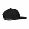 Hempions Hanf-Cap in schwarz Produktfoto seitlich