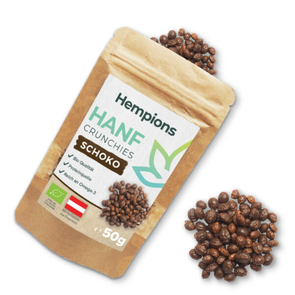Hemp Crunchies Chocolate lying Product image