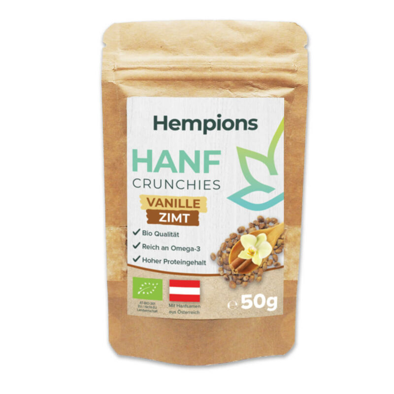 Bio Hanf Crunchies Schoko - Der Süße Knusper-Snack - Hempions