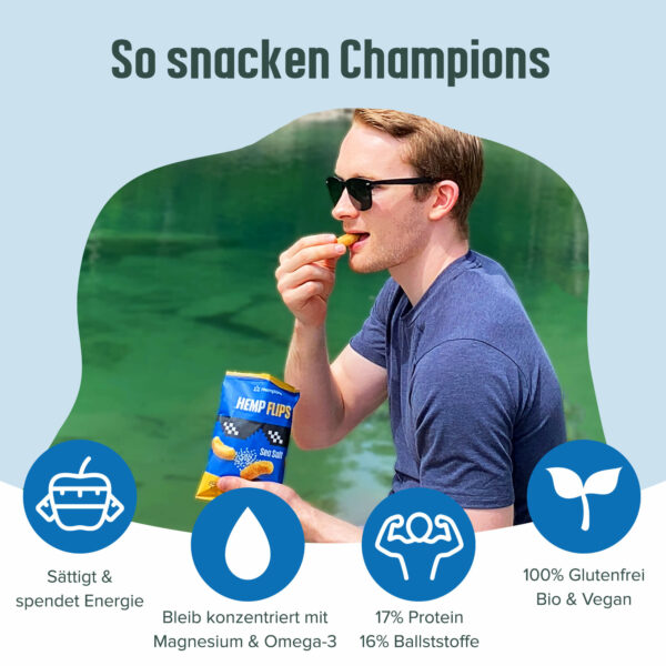 Hanf Flips Sea Salt So snacken Champions