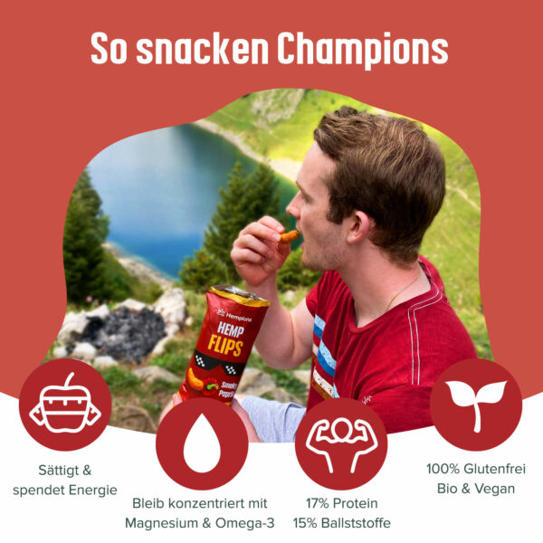 Hanf Flips Smoky Paprika So snacken Champions