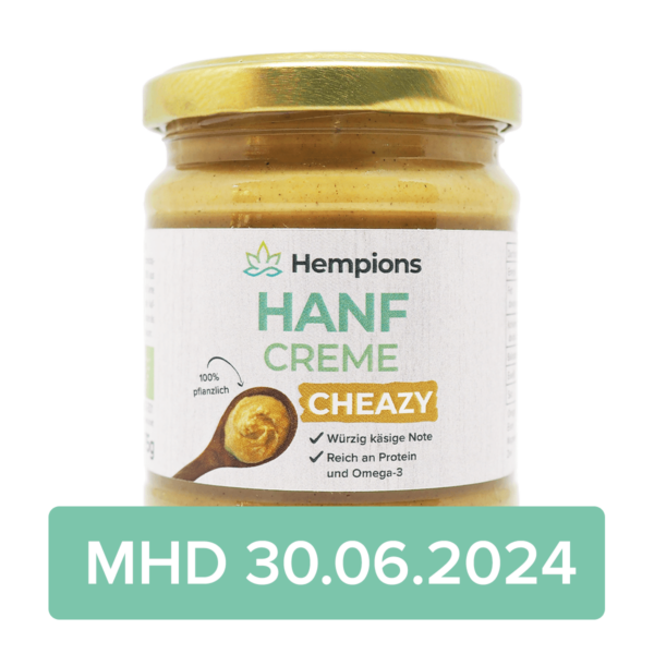 Hemp cream Cheazy 175g best before 30.06.2024