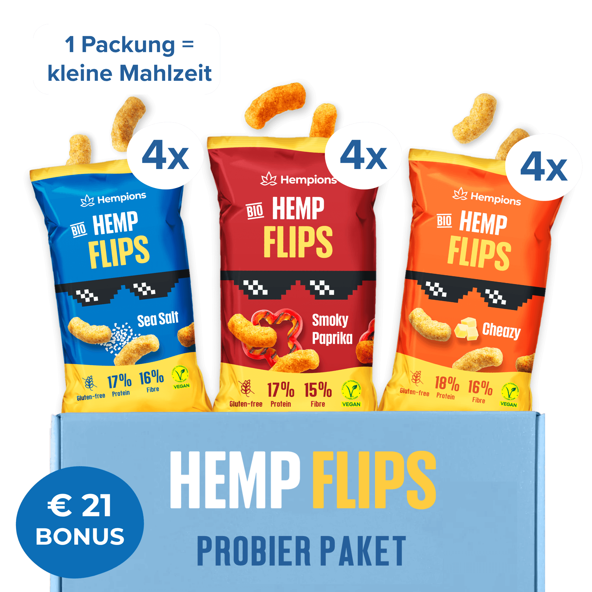 Hemp Flips Probier Paket 1 Hemp Flips Probier Paket