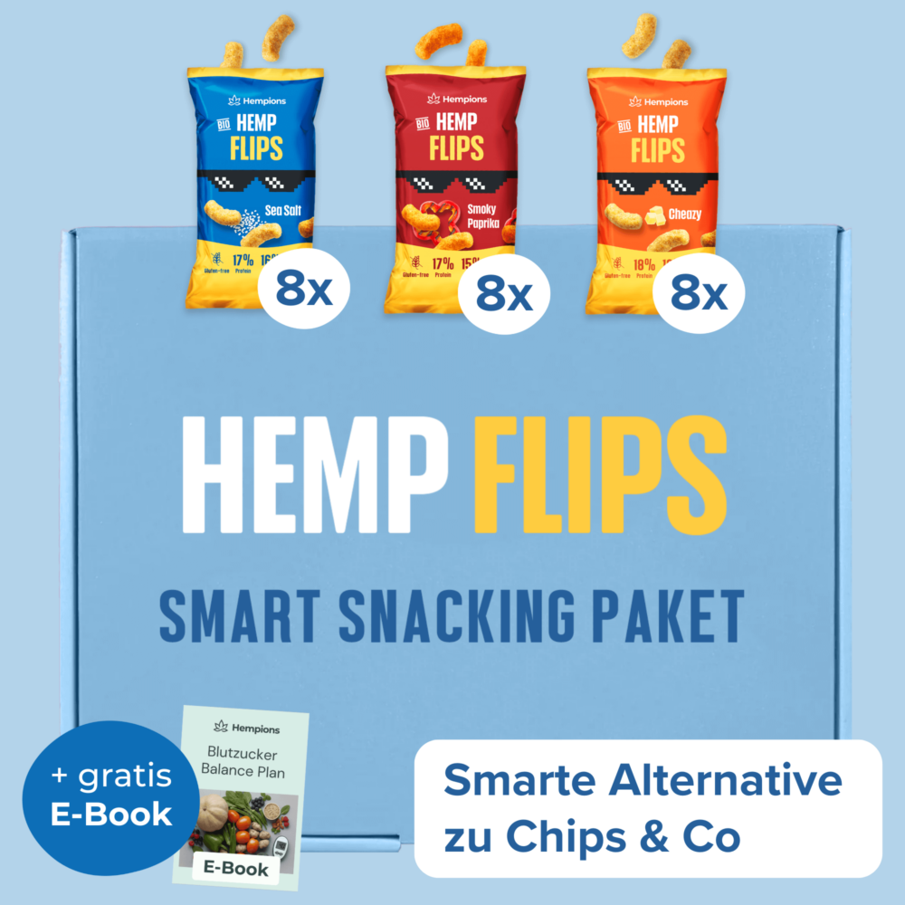Hemp Flips Smart Snacking Paket 24x Mix