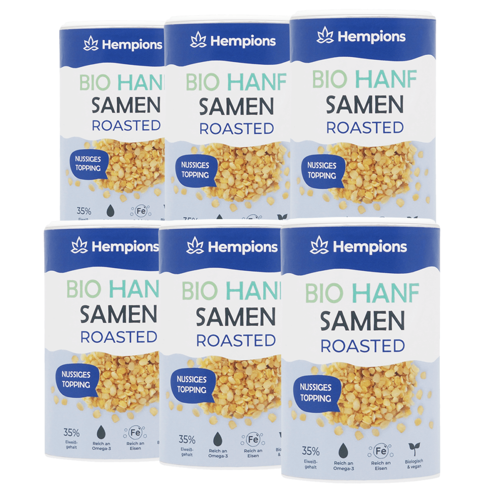 Hempions 9120095940652 Hemp Seeds Roasted 6x200g