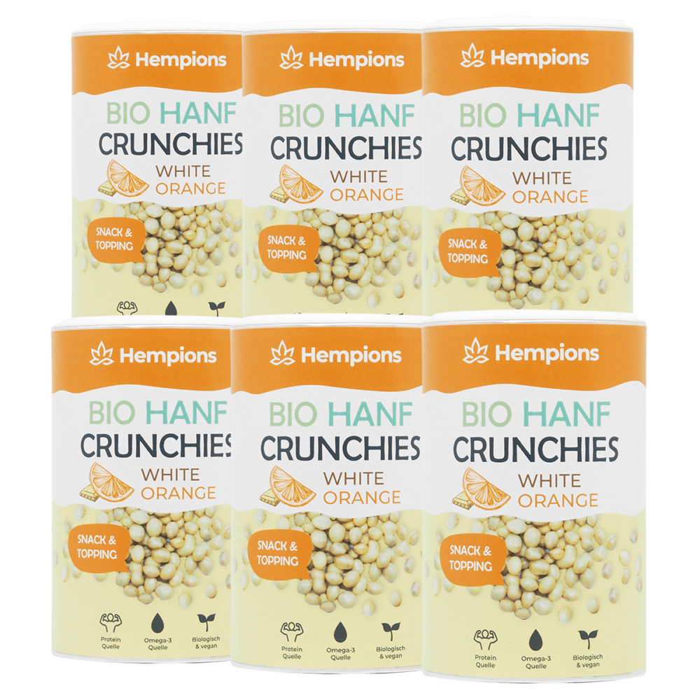 Hempions 9120095940720 Hemp Crunchies White Orange 6x200g