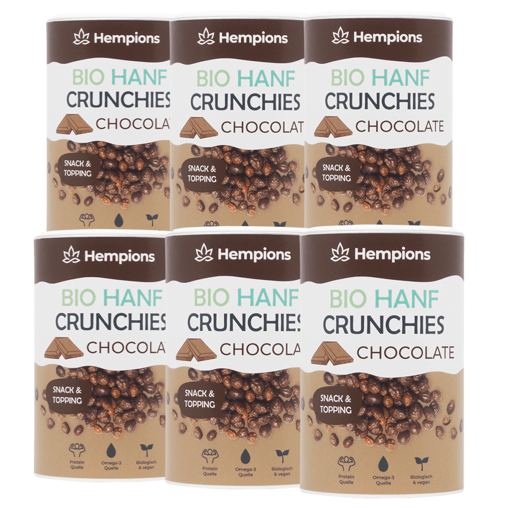 Hempions 9120095940737 Hemp Crunchies Chocolate 6x200g