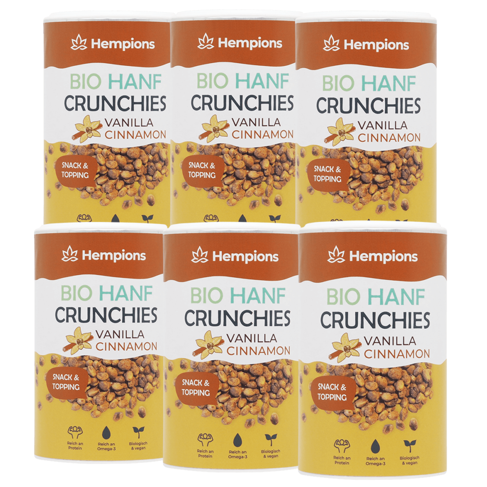 Hempions 9120095940775 Hemp Crunchies Vanilla Cinnamon 6x200g