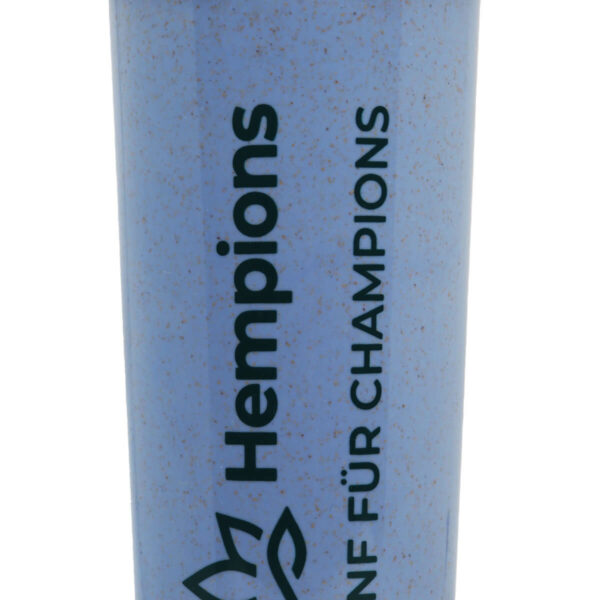 Hempions Bioplastik Shaker blau Detail mitte
