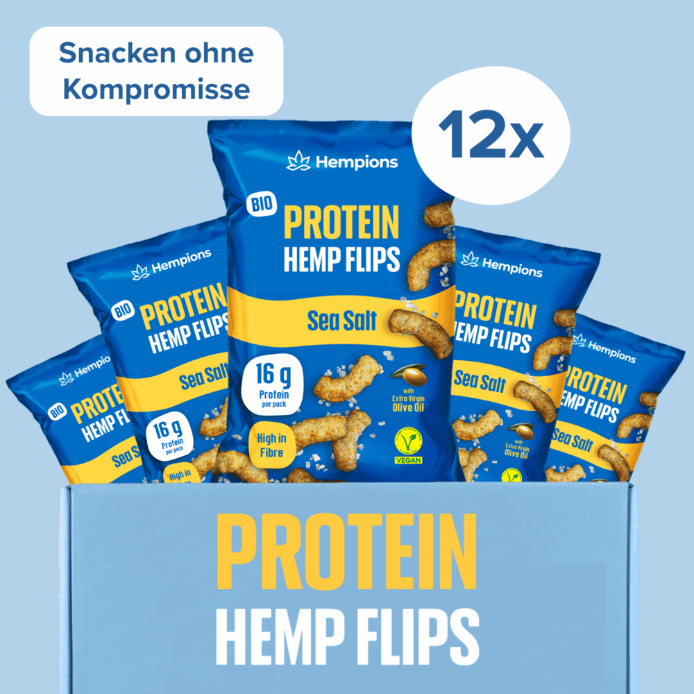 Protein Hemp Flips Sea Salt - 12 x 70g