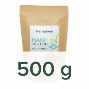 Hanfprotein High Fiber 500 g Packung